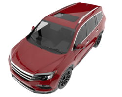 Realistic SUV isolated on transparent background. 3d rendering - illustration png