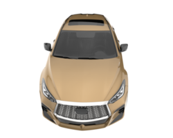 Realistic SUV isolated on transparent background. 3d rendering - illustration png