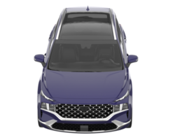 Realistic SUV isolated on transparent background. 3d rendering - illustration png