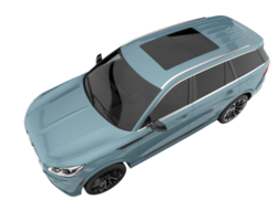 Realistic SUV isolated on transparent background. 3d rendering - illustration png