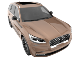 Realistic SUV isolated on transparent background. 3d rendering - illustration png