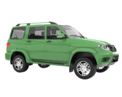Realistic SUV isolated on transparent background. 3d rendering - illustration png
