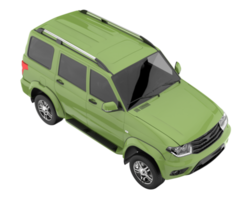 Realistic SUV isolated on transparent background. 3d rendering - illustration png