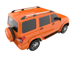 Realistic SUV isolated on transparent background. 3d rendering - illustration png