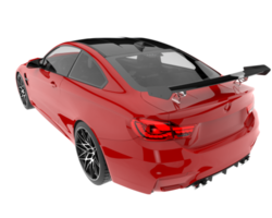 Sport car isolated on transparent background. 3d rendering - illustration png