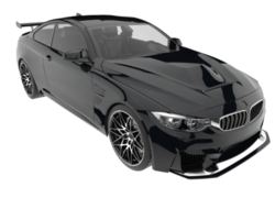 Sport car isolated on transparent background. 3d rendering - illustration png