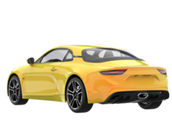 carro esporte isolado em fundo transparente. renderização 3D - ilustração png