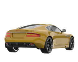 carro esporte isolado em fundo transparente. renderização 3D - ilustração png