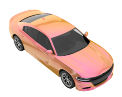 voiture de sport isolée sur fond transparent. rendu 3d - illustration png