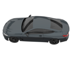 voiture de sport isolée sur fond transparent. rendu 3d - illustration png