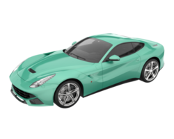 Sport car isolated on transparent background. 3d rendering - illustration png