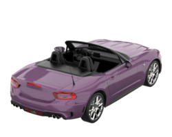 coche deportivo aislado sobre fondo transparente. Representación 3d - ilustración png