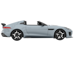 Sport car isolated on transparent background. 3d rendering - illustration png