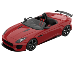 carro esporte isolado em fundo transparente. renderização 3D - ilustração png