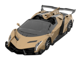 sport auto geïsoleerd Aan transparant achtergrond. 3d renderen - illustratie png