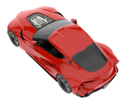 Sport car isolated on transparent background. 3d rendering - illustration png