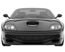 voiture de sport isolée sur fond transparent. rendu 3d - illustration png