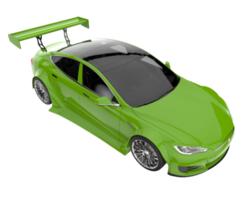 Sport car isolated on transparent background. 3d rendering - illustration png