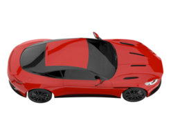 Sport car isolated on transparent background. 3d rendering - illustration png