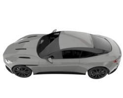 voiture de sport isolée sur fond transparent. rendu 3d - illustration png