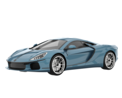 carro esporte isolado em fundo transparente. renderização 3D - ilustração png