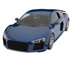 carro esporte isolado em fundo transparente. renderização 3D - ilustração png