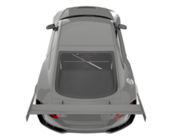 voiture de sport isolée sur fond transparent. rendu 3d - illustration png