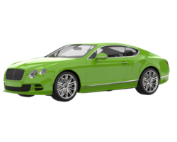 Sport car isolated on transparent background. 3d rendering - illustration png