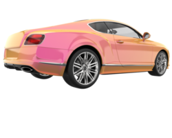 Sport car isolated on transparent background. 3d rendering - illustration png