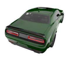 voiture de sport isolée sur fond transparent. rendu 3d - illustration png