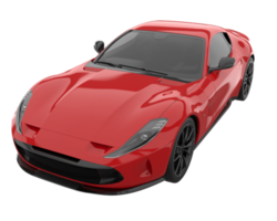 Sport car isolated on transparent background. 3d rendering - illustration png