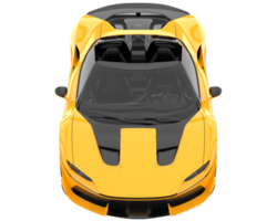 voiture de sport isolée sur fond transparent. rendu 3d - illustration png