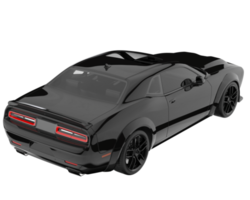 Sport car isolated on transparent background. 3d rendering - illustration png