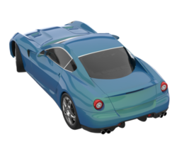 voiture de sport isolée sur fond transparent. rendu 3d - illustration png