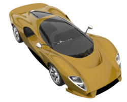 Sport car isolated on transparent background. 3d rendering - illustration png