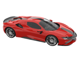 sport auto geïsoleerd Aan transparant achtergrond. 3d renderen - illustratie png