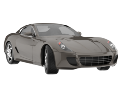 voiture de sport isolée sur fond transparent. rendu 3d - illustration png