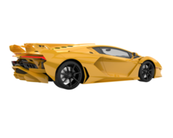 Sport car isolated on transparent background. 3d rendering - illustration png