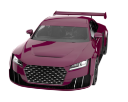 carro esporte isolado em fundo transparente. renderização 3D - ilustração png