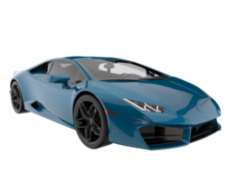 Sport car isolated on transparent background. 3d rendering - illustration png