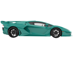 Sportwagen isoliert auf transparentem Hintergrund. 3D-Rendering - Abbildung png