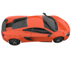 Sport car isolated on transparent background. 3d rendering - illustration png