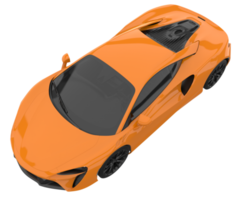 Sport car isolated on transparent background. 3d rendering - illustration png