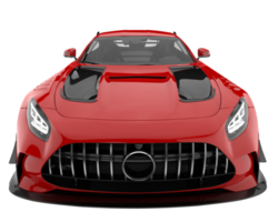 voiture de sport isolée sur fond transparent. rendu 3d - illustration png