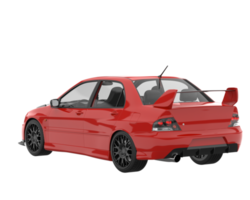 Sport car isolated on transparent background. 3d rendering - illustration png