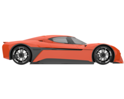 voiture de sport isolée sur fond transparent. rendu 3d - illustration png