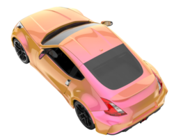 voiture de sport isolée sur fond transparent. rendu 3d - illustration png