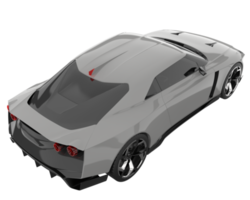 voiture de sport isolée sur fond transparent. rendu 3d - illustration png