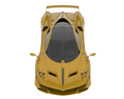 Sport car isolated on transparent background. 3d rendering - illustration png