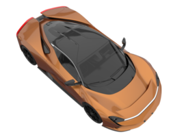 Sport car isolated on transparent background. 3d rendering - illustration png